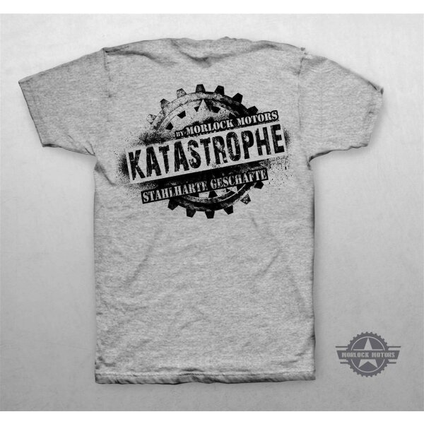 Unisex Premium T-Shirt Katastrophe-Motiv| GRAU 5XL