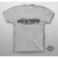 Unisex Premium T-Shirt Katastrophe-Motiv| GRAU 5XL