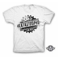 Unisex Premium T-Shirt KATASTROPHE wei&szlig;/schwarz XXL