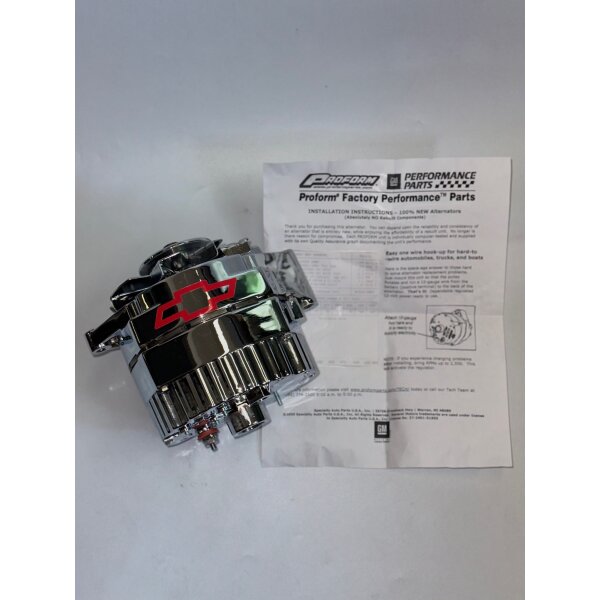 Proform 141-659 GM Chrom, 80A 1-Draht-Lichtmaschine