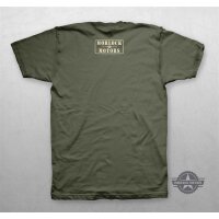 Unisex Premium T-Shirt Kolben-Motiv L Oliv